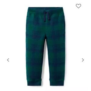 Plaid fleece jogger